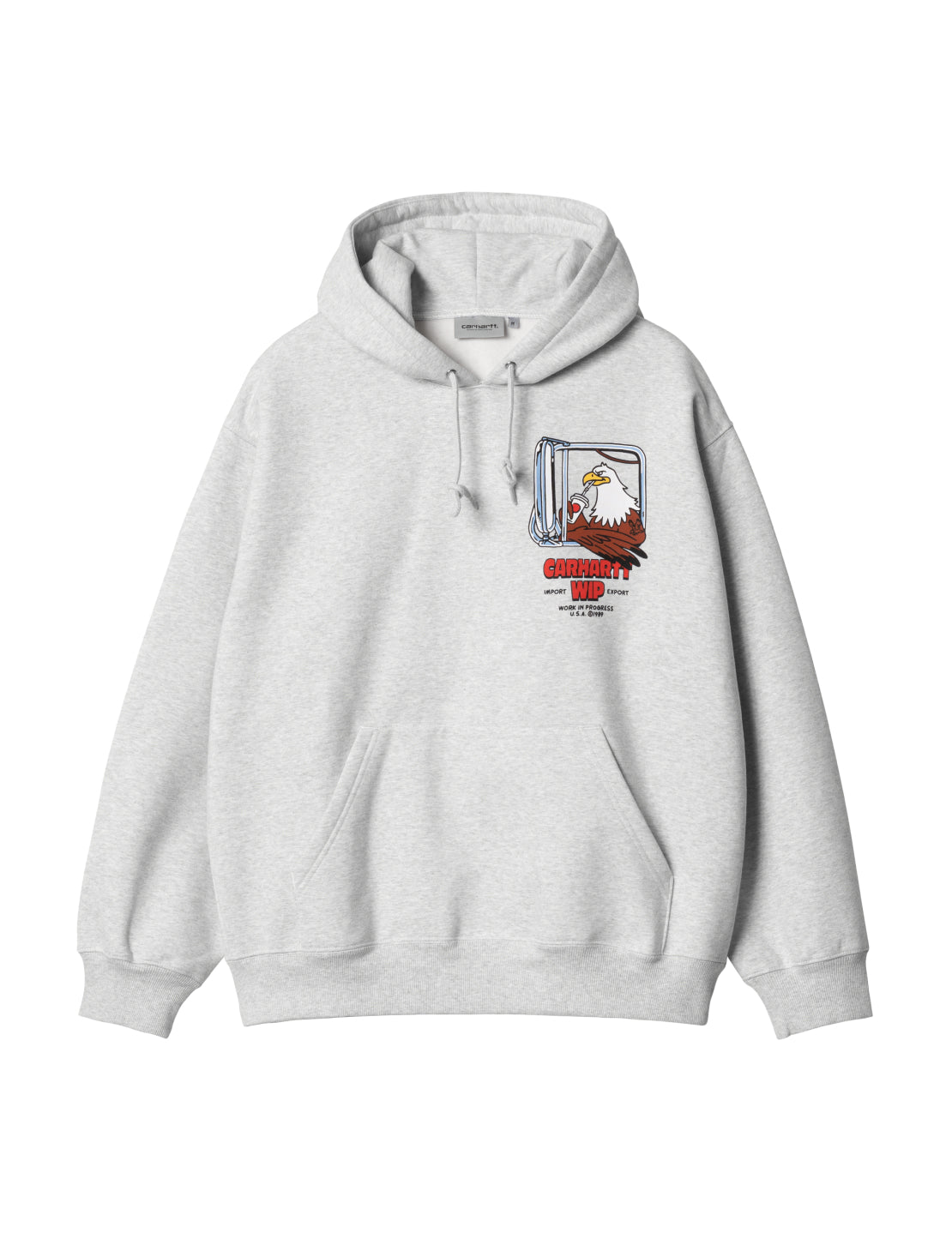 Carhartt WIP Hooded USA Sweatshirt | Ash Heather