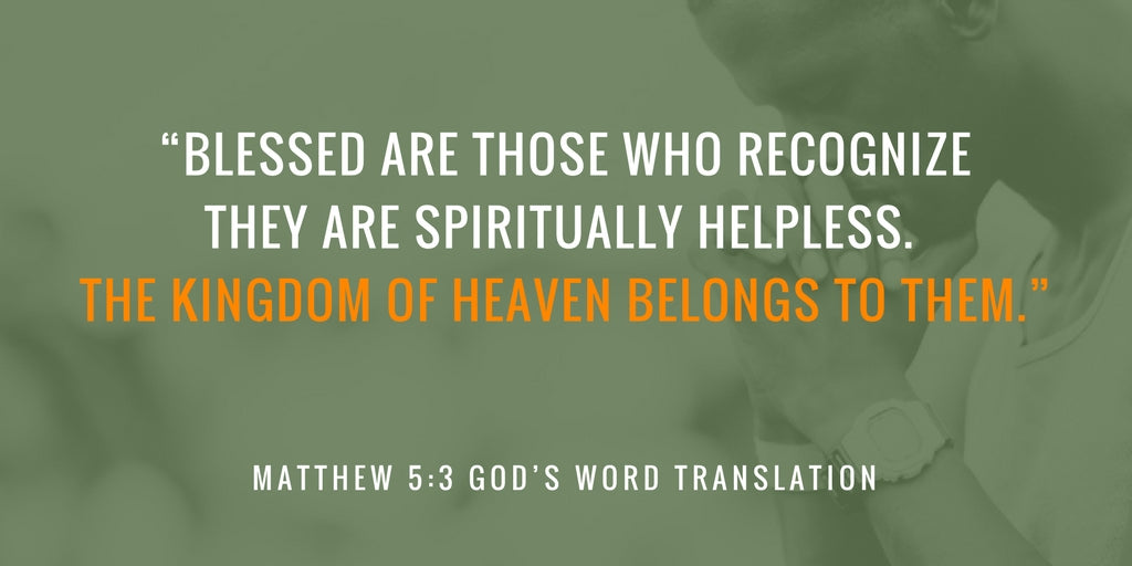 Matthew 5:3 GW