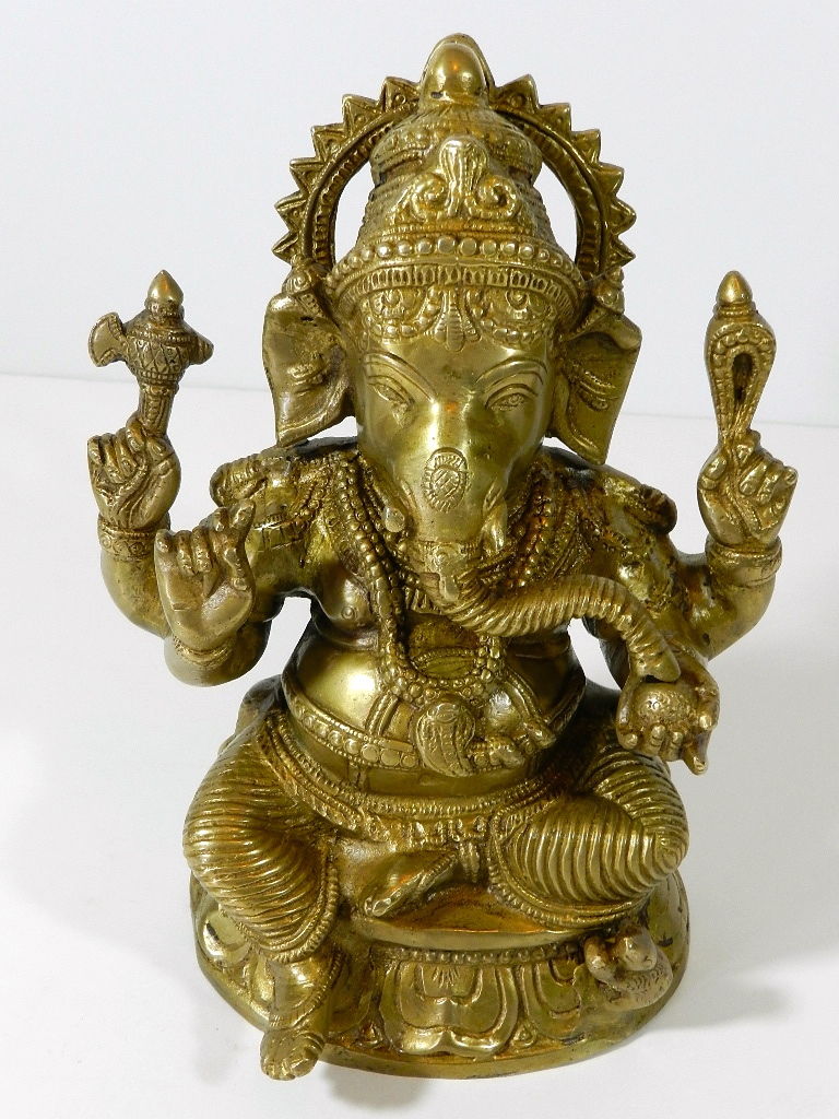 Ganesh Lord Elephant Ganesha Statue Bronze Tibet India Hindu Buddha ...