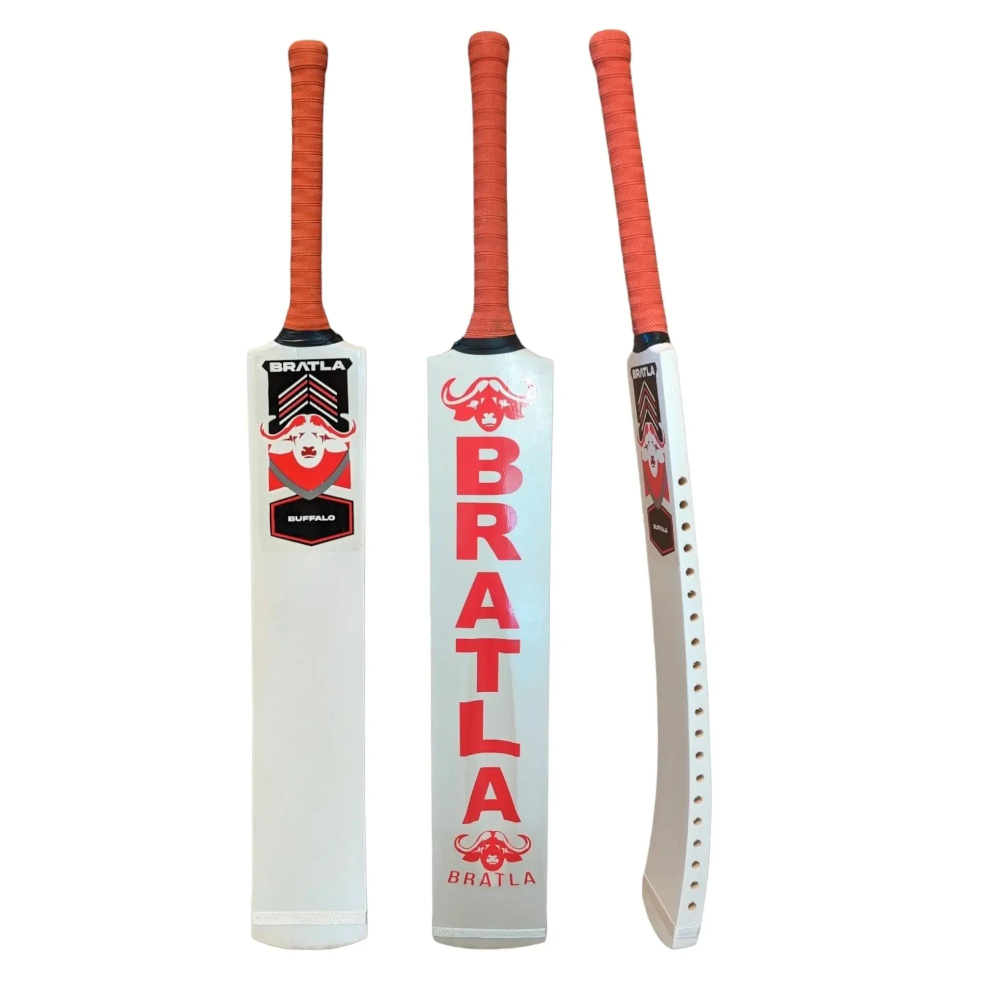 Bratla Buffalo Cricket Bat for Tape Tennis Soft Ball (Used - Good Condition) Clearance
