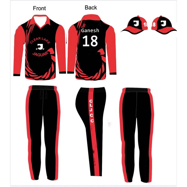 Sports Jersey Trouser and Cap Made to Order Fully Customizable