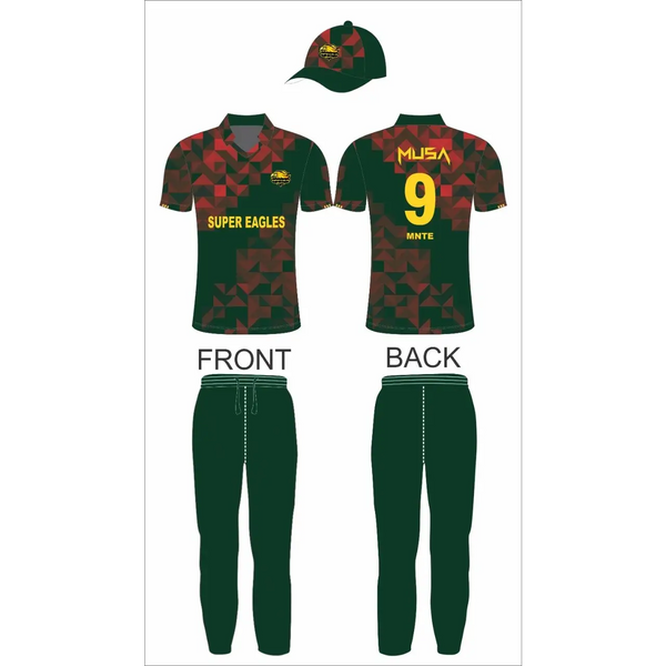 Red Black Cricket Jersey