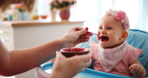 pure de frutas para bebés en la alimentacion complementaria