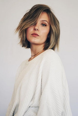 long pixie cut long straight brunette hair