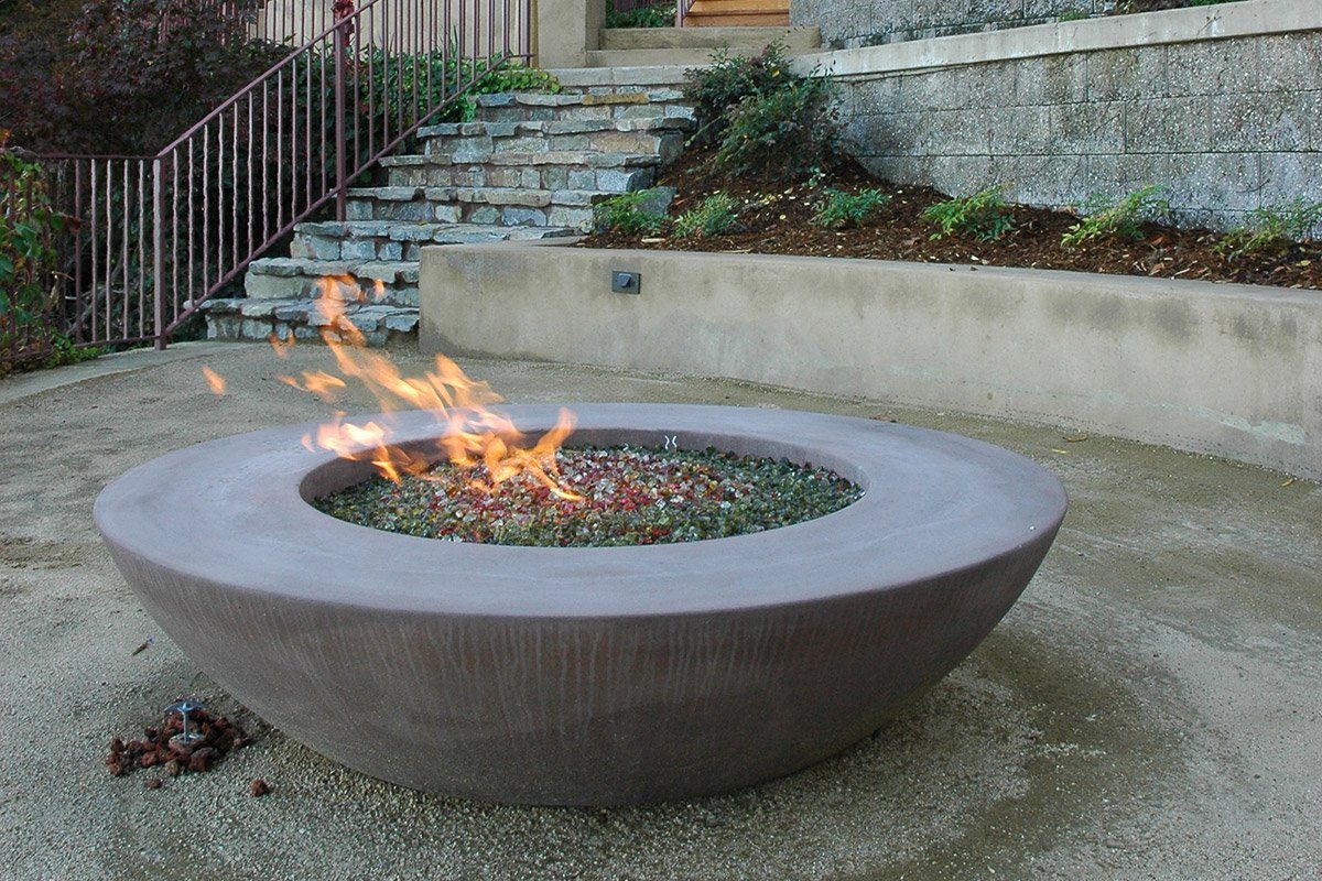 Simplicity Edge Fire Bowl 60 X18 12 Lip Coffee Color