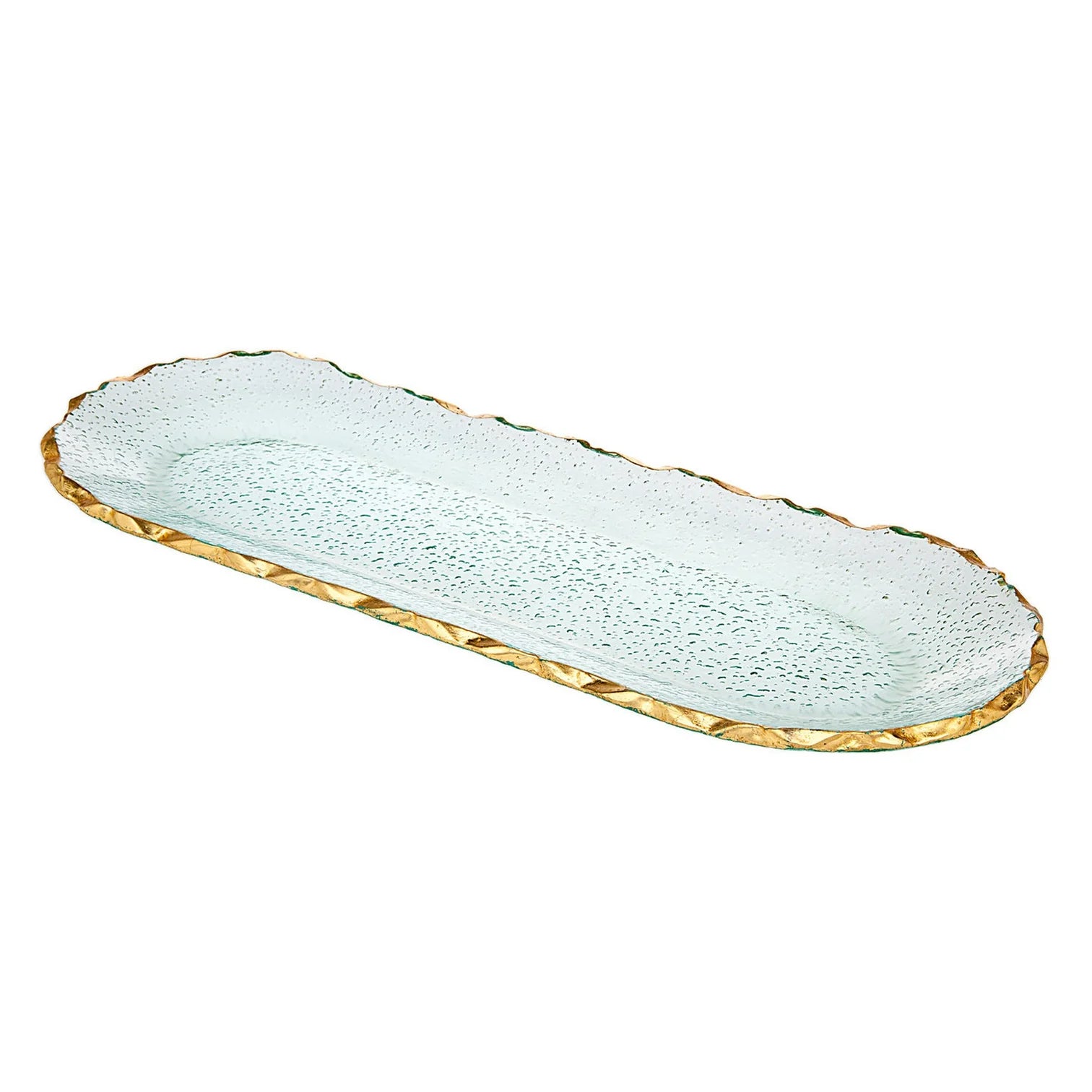 Beautiful Glass Scallop Tray/Serving Platter