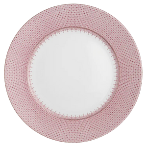 Mottahedeh Pink Lace Rim Service Plate - Hampton House