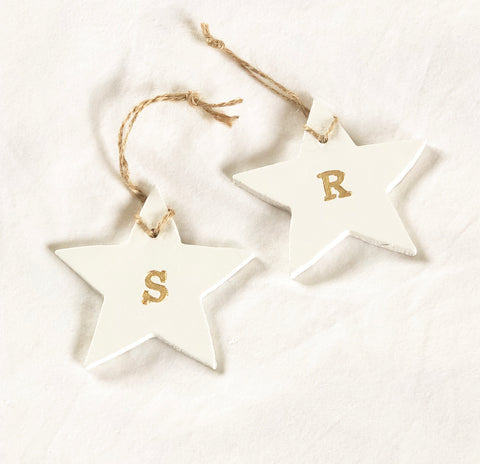 Personalised Star Decorations from Little Wisteria