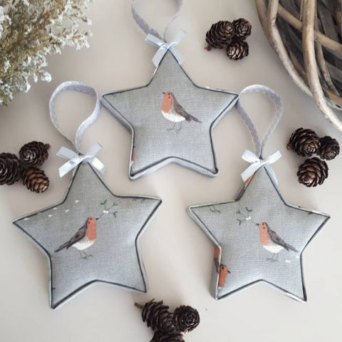 Fabric Robin stars by Peony and Grace