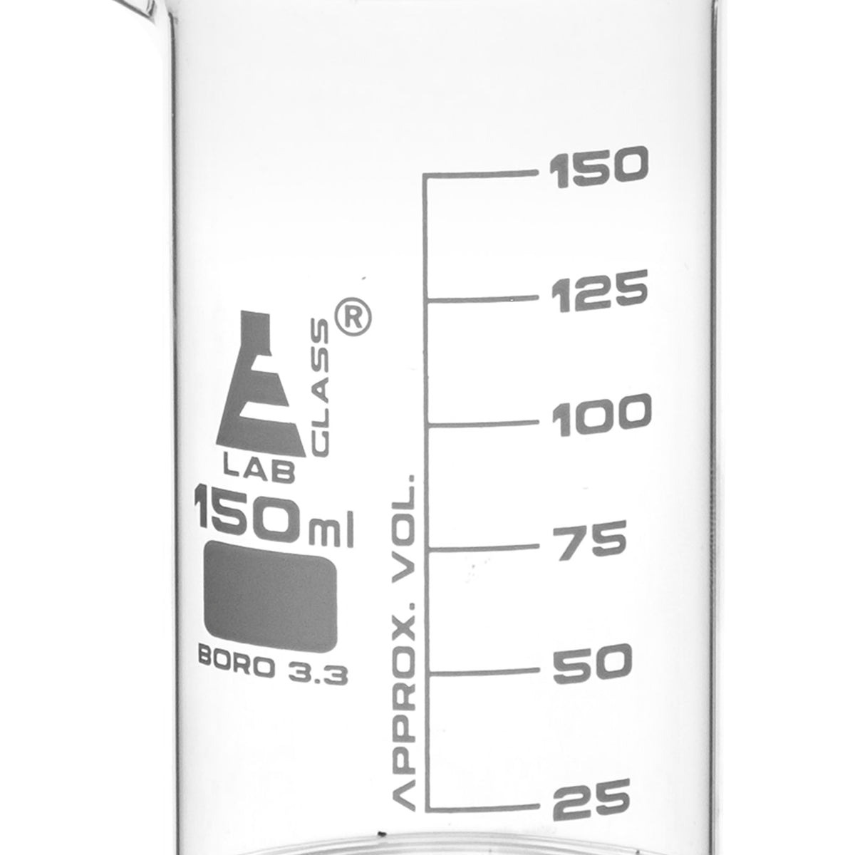 Borosilicate Tall Form Beaker 150ml 25ml Graduation Autoclavable — Eisco Industrial 6217