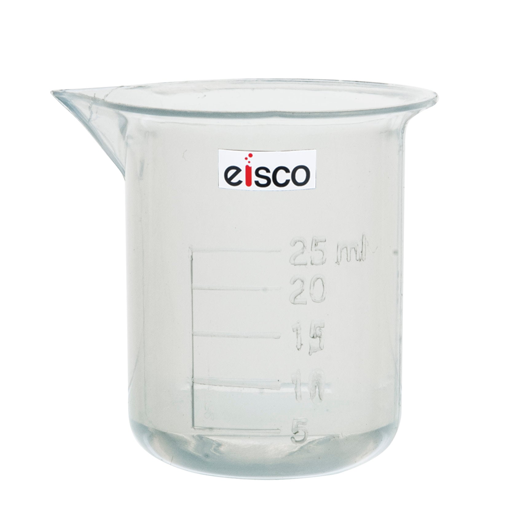 Polypropylene Beaker 25ml 5ml Graduation Autoclavable — Eisco Industrial 4846