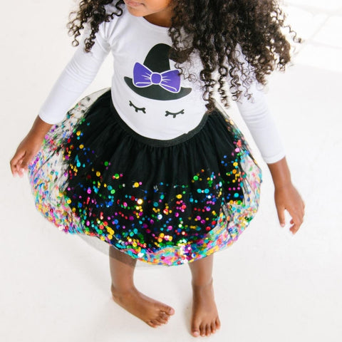 Kids Halloween Costume: Witch | Make every day a party with festive tutus, outfits + accessories for babies & kids birthday parties, holidays + dress up! Designed by a mother-daughter duo! | www.shopsweetwink.com 