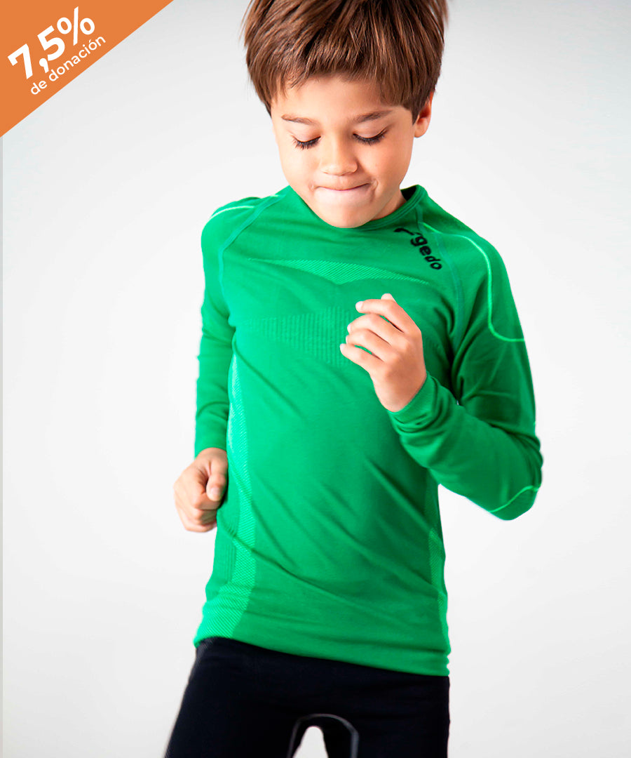 Shop Camiseta Termica Niño Verde | TO 51% OFF