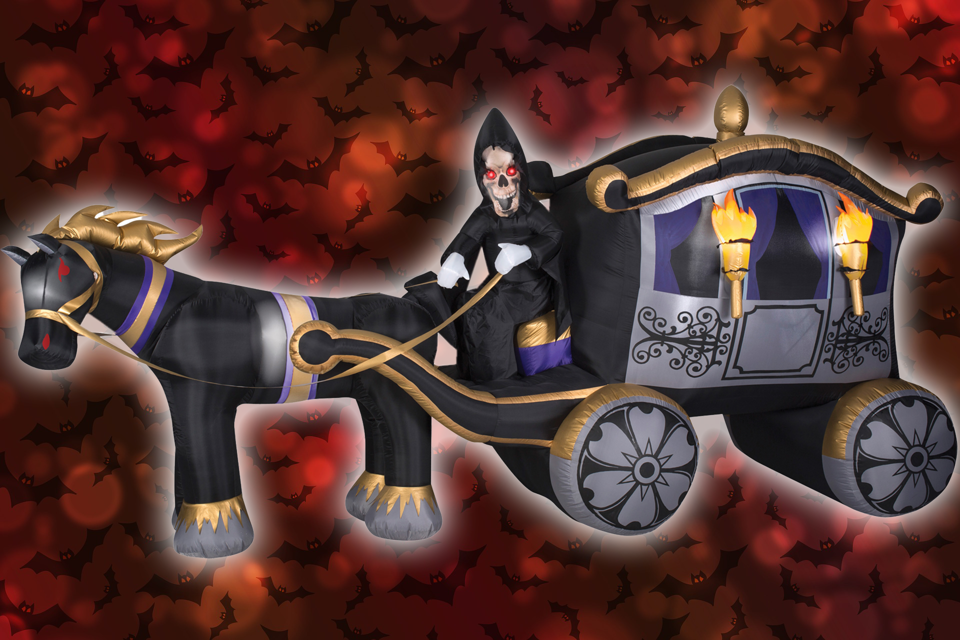 Inflatable Reaper Horse Carriage – Creepy Depot