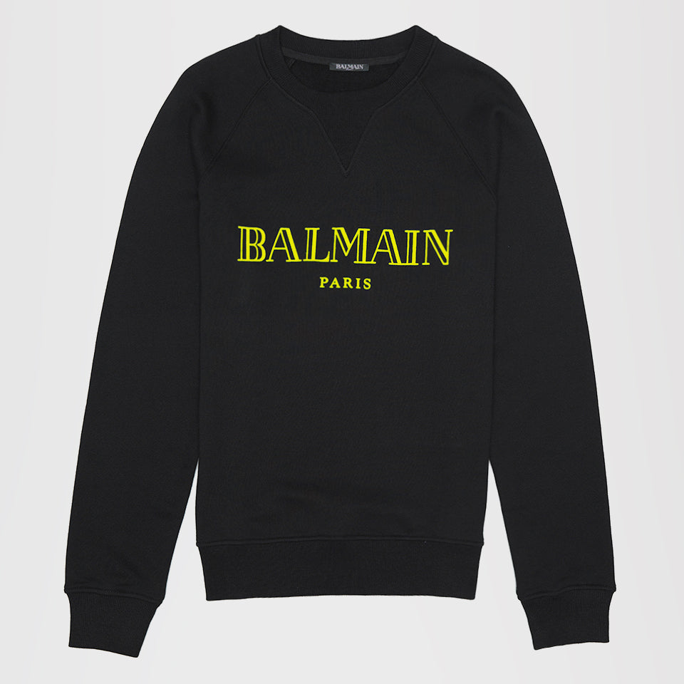 balmain yellow hoodie