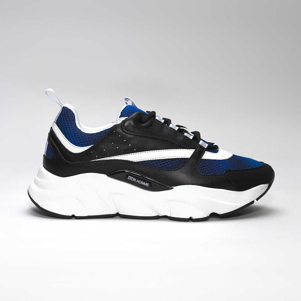 DIOR B22 CALFSKIN TRAINER BLUE/BLACK 