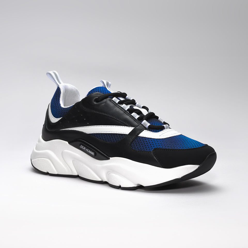 DIOR B22 CALFSKIN TRAINER BLUE/BLACK 