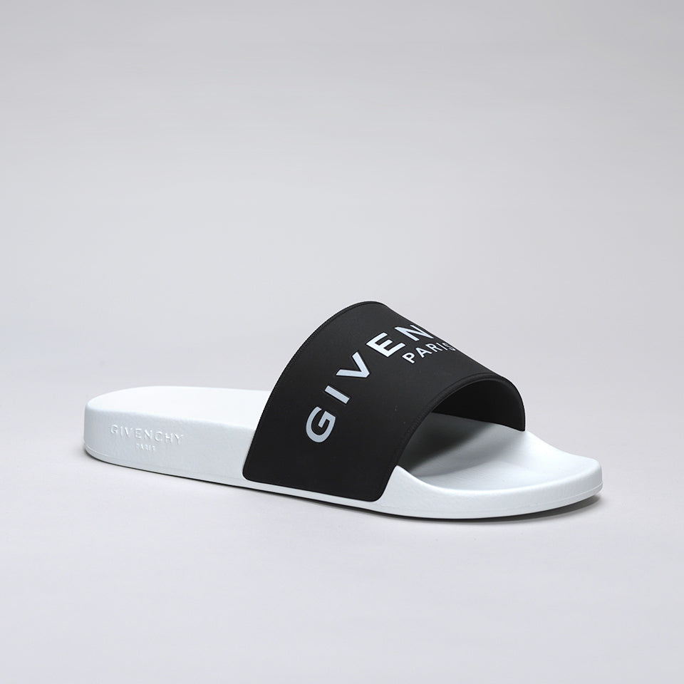givenchy slides white and black