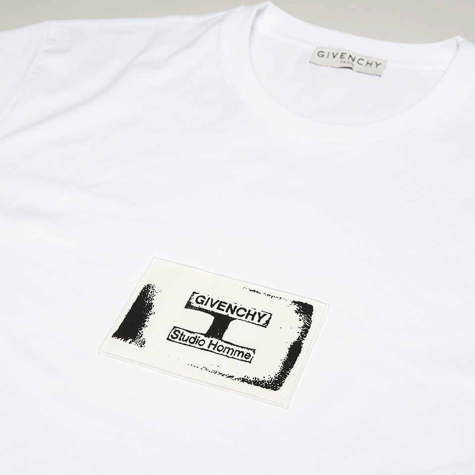 givenchy logo patch t shirt