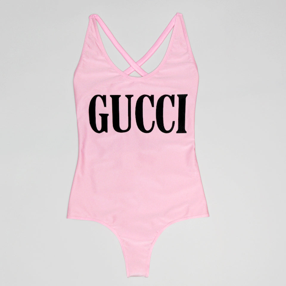 gucci pink swimsuit