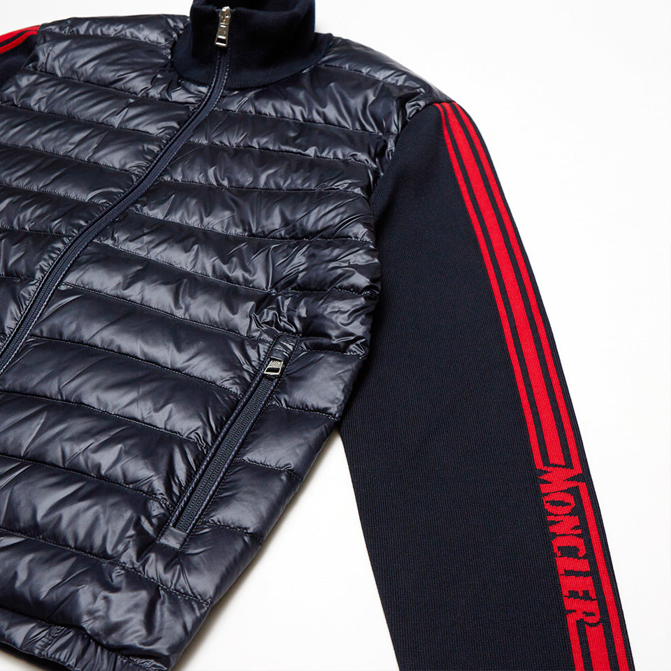 moncler panelled jacket