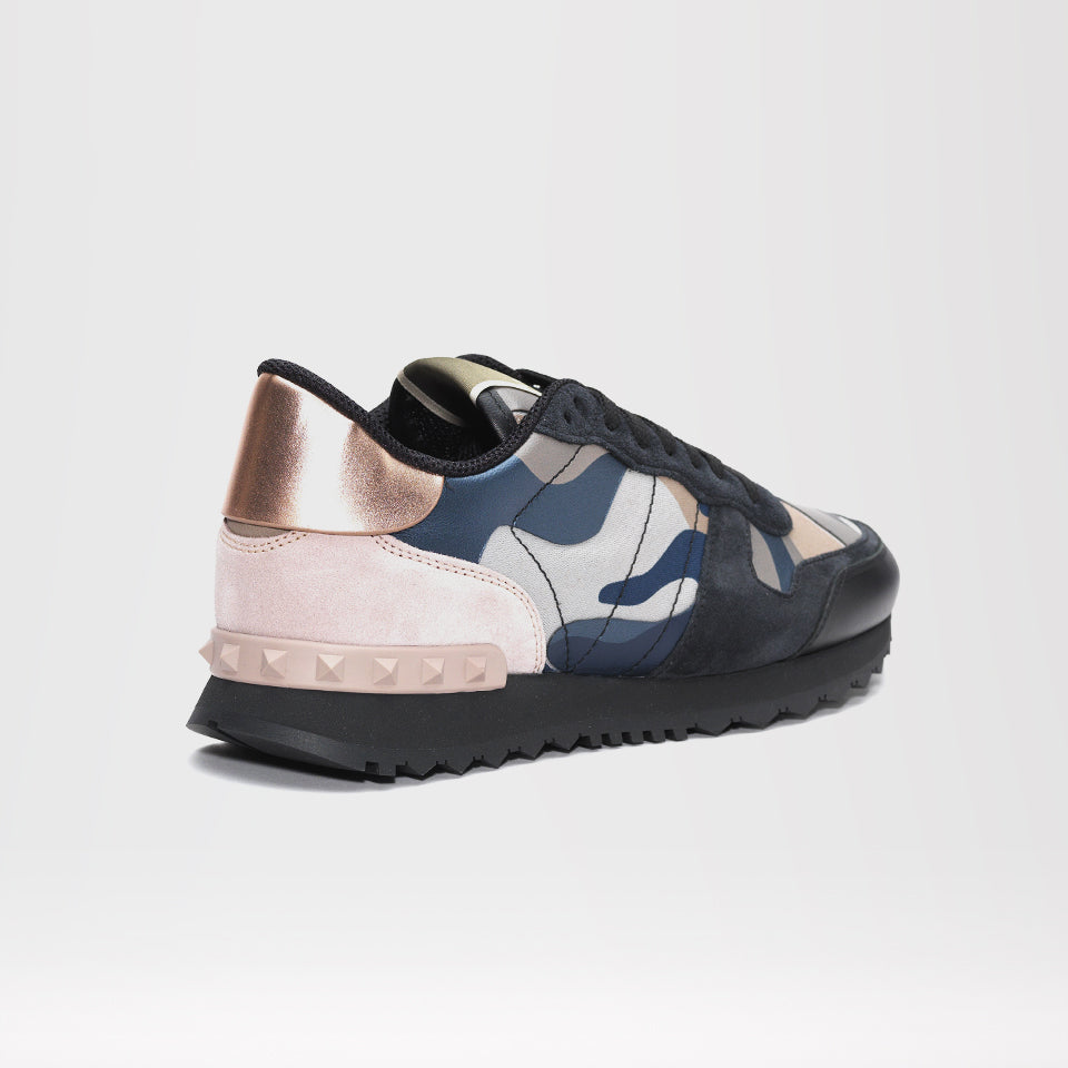 VALENTINO CAMO TRAINERS BLACK/BLUE/PINK – Mr Trendz