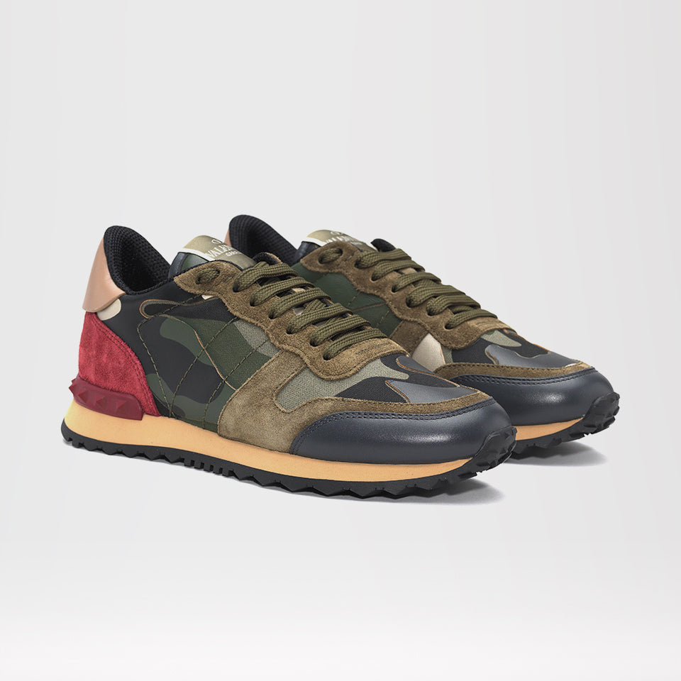 valentino trainers green camo