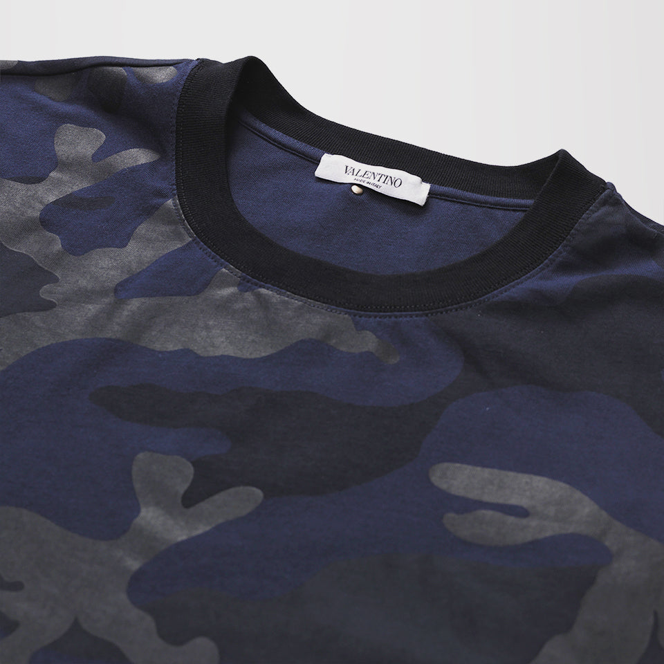 blue camo valentino t shirt