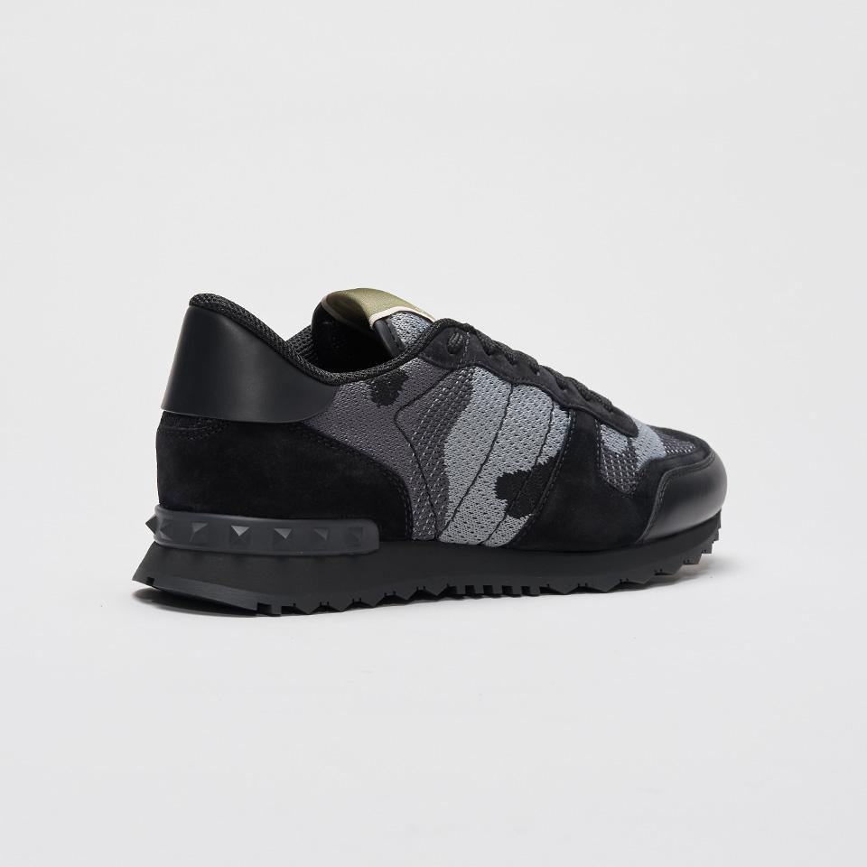 valentino camo knitted rockrunner black