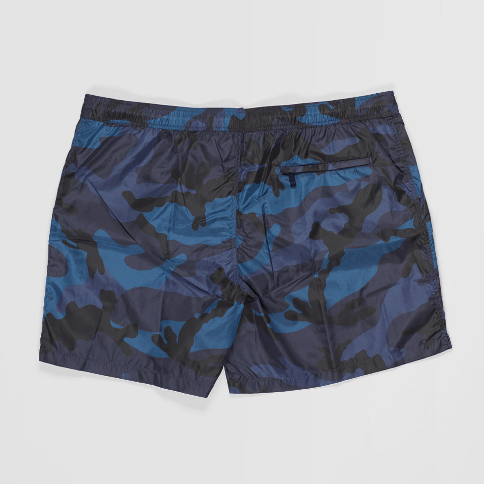 valentino blue camo shorts