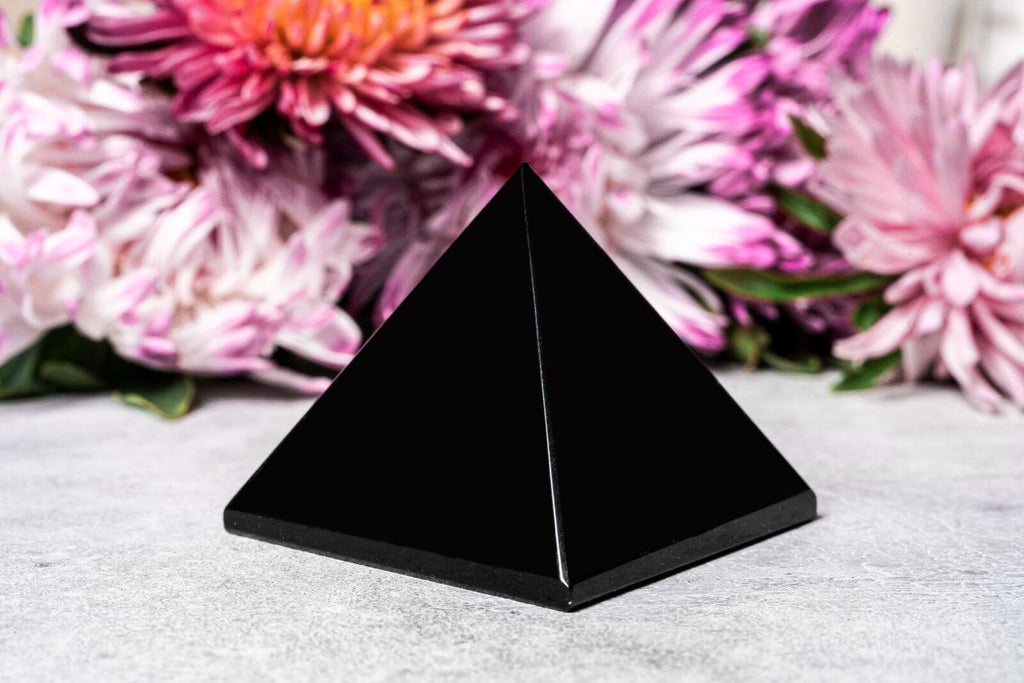 black obsidian pyramid
