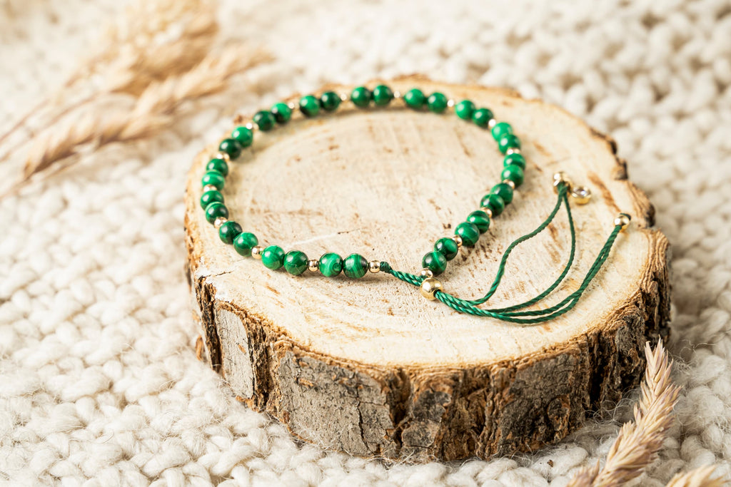 malachite courage bracelet