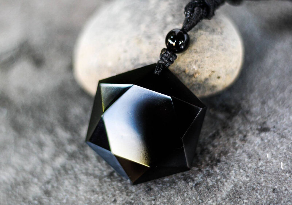 Black obsidian