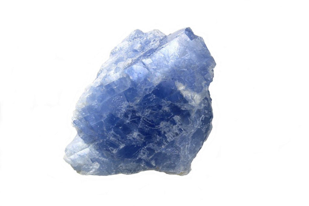 Cristal de calcite bleu