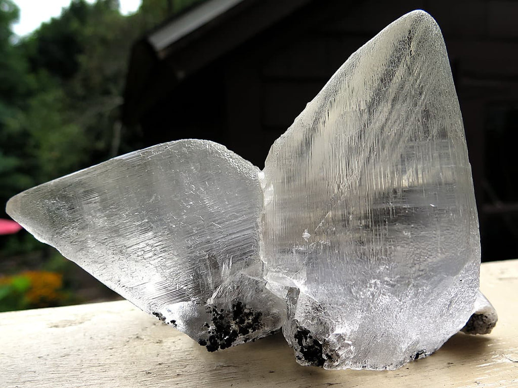 twin crystal clear quartz