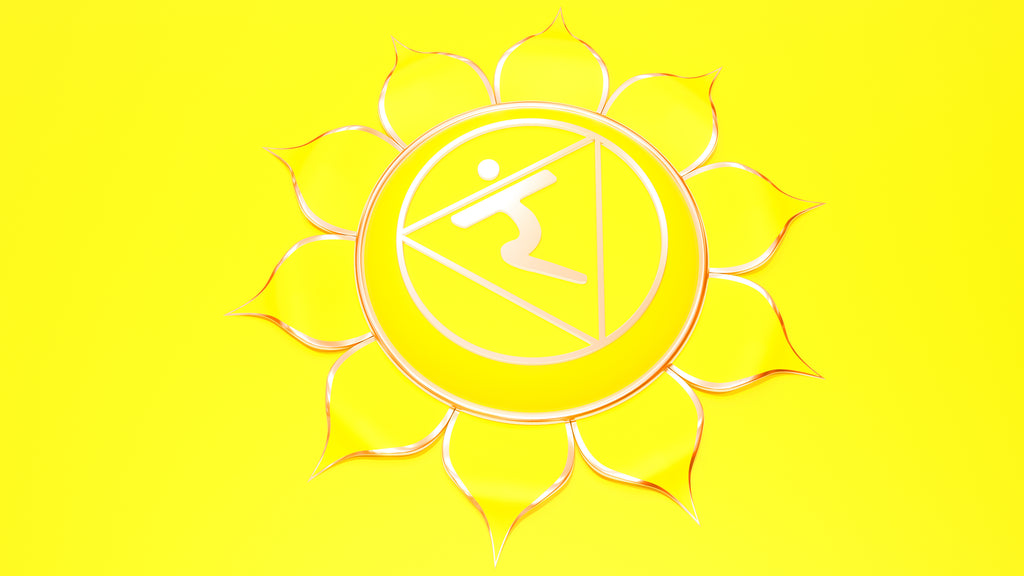 Chakra colors: Yellow third chakra