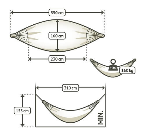 double size hammock dimensions