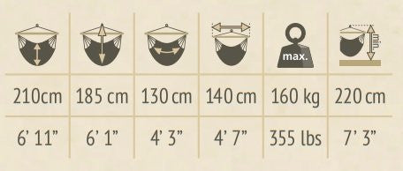 king size chair hammock dimensions