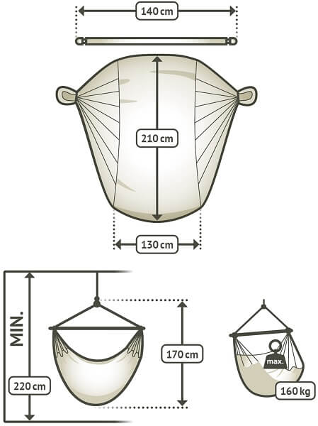 king size chair hammock dimensions