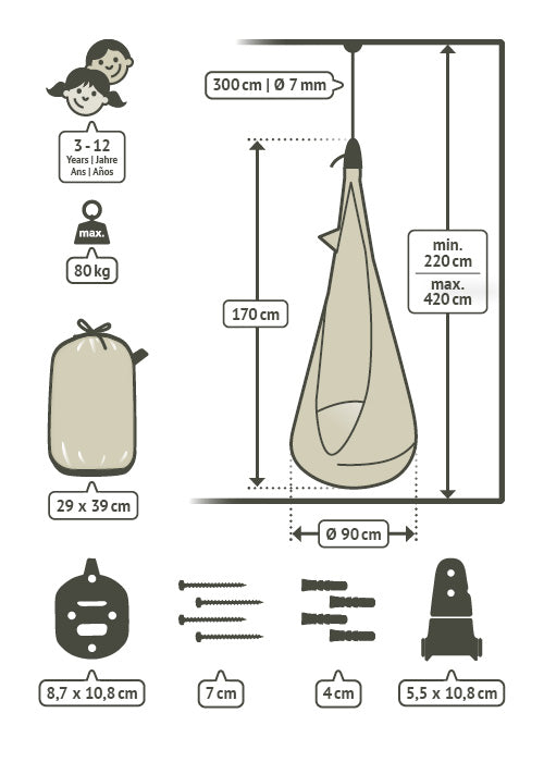 Hanging Nest size dimensions