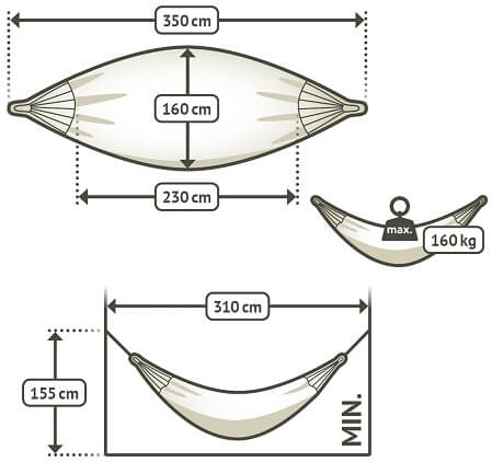 double size hammock dimensions