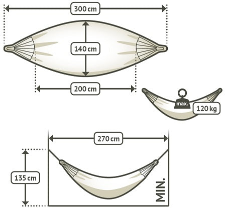 single size hammock dimensions