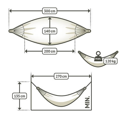 single size hammock dimensions