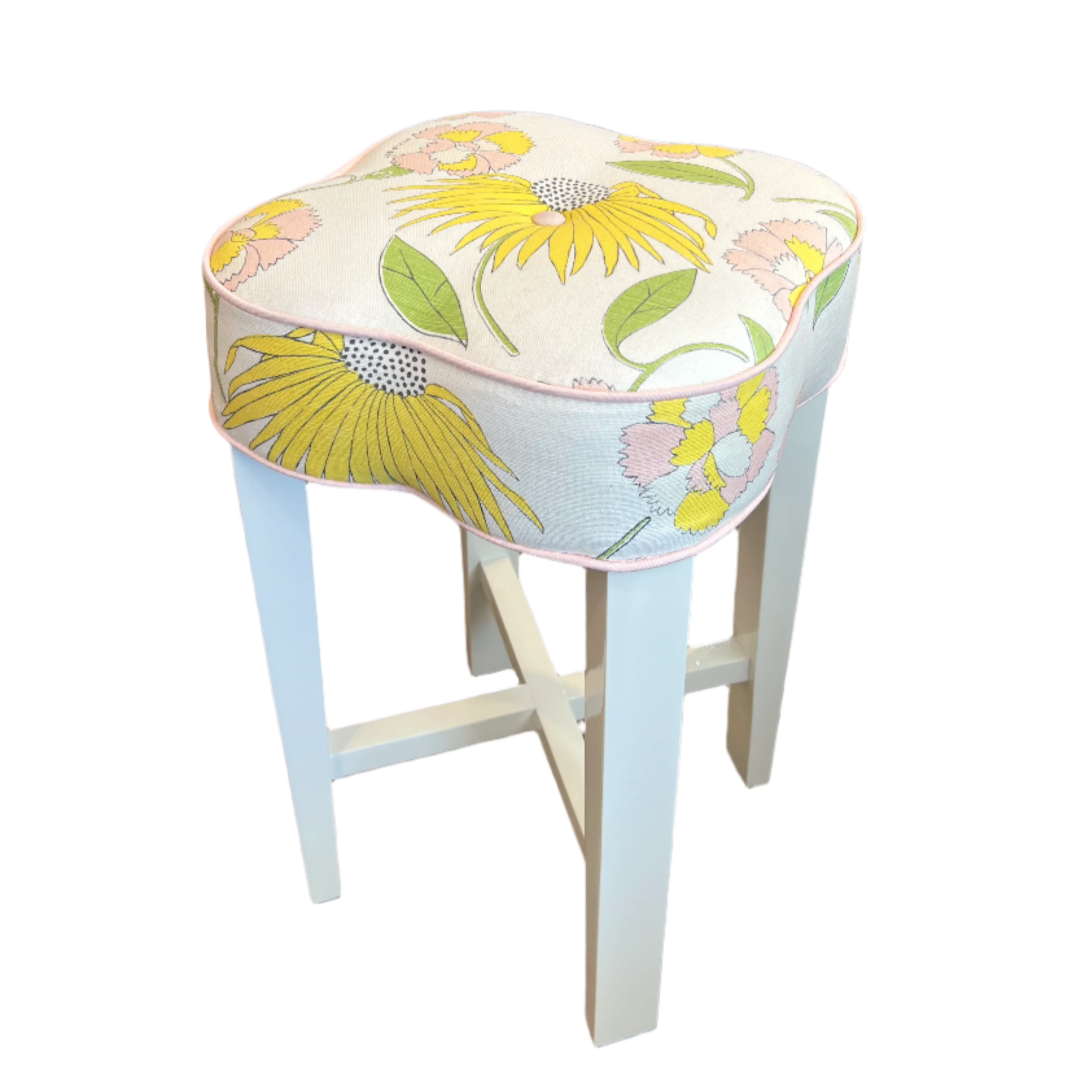 Custom Clover Vanity Stool