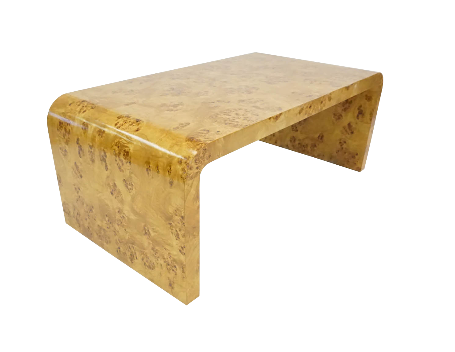 Burl Wood Waterfall Coffee Table Madre