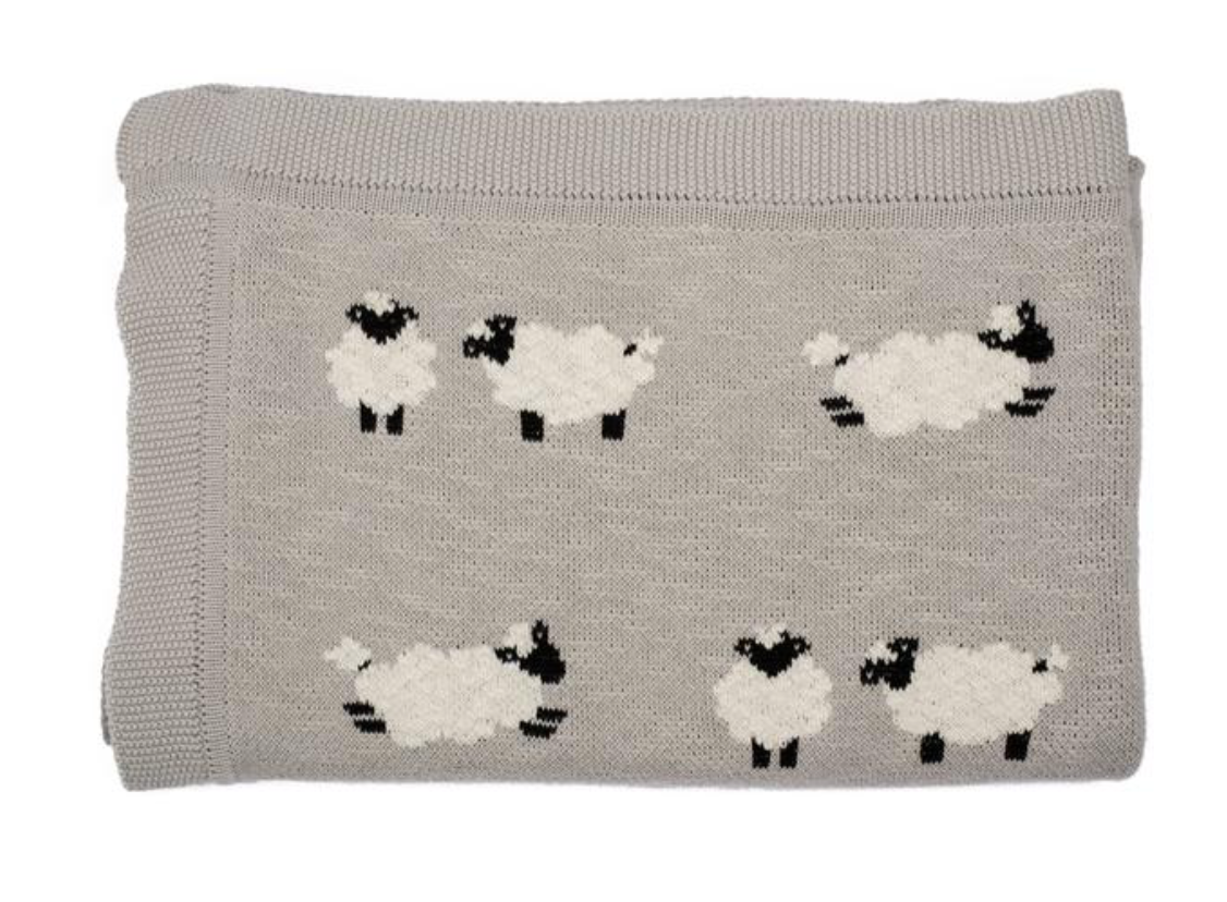 sheep baby blanket