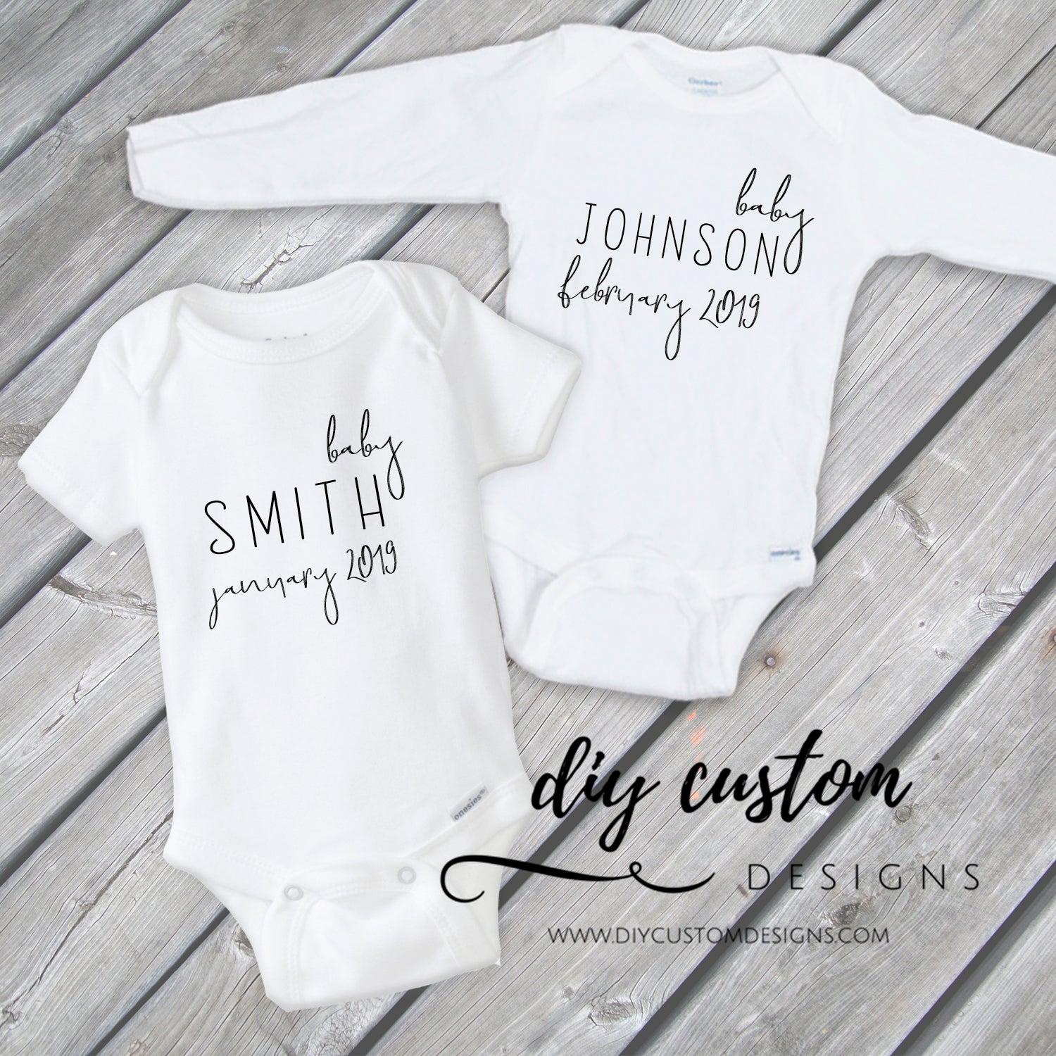 personalized baby announcement