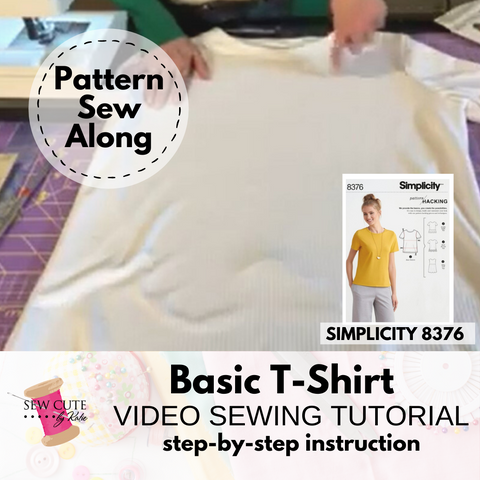 Sew a Basic T-Shirt using Pattern Simplicity 8376