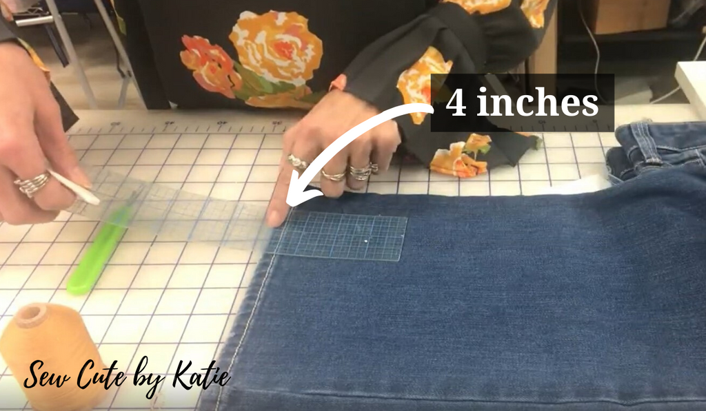 Prepping Jeans for Hemming