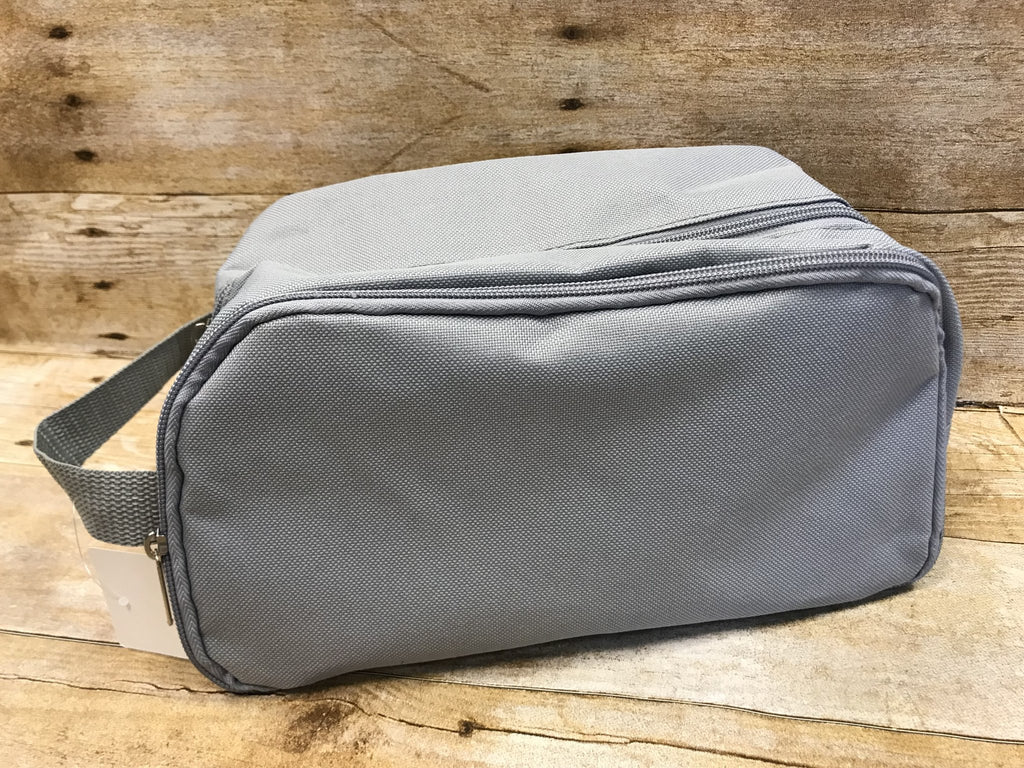 Grey Hygiene Bag or Toiletry Bag includes Monogram